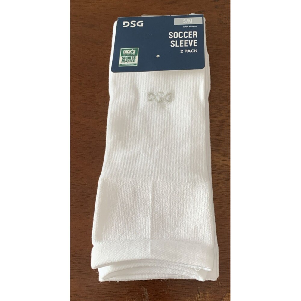 DSG Soccer Sleeve S/M White 2 Pack Dick's Sporting Goods Youth DSG Socks